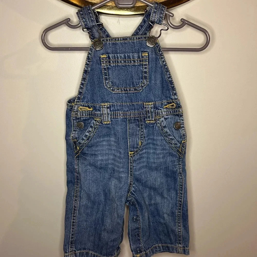 old navy overalls  size 3-6 months (5 for $30)​